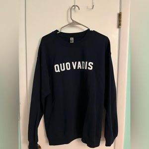 Quo Vadis Sarah Swafford Navy Blue Crewneck Size L NEVER WORN